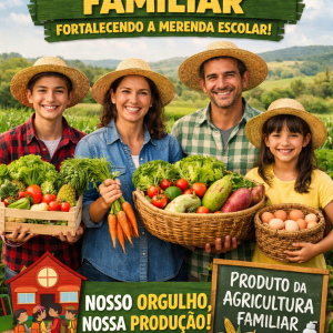 Abertura do Credenciamento nº 002/2026 para a aquisição de gêneros alimentícios da agricultura familiar
